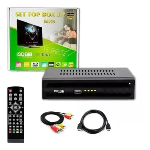 Conversor digital TV sinal digital isdb-t set top box full HD hdmi Com Usb - Set Box