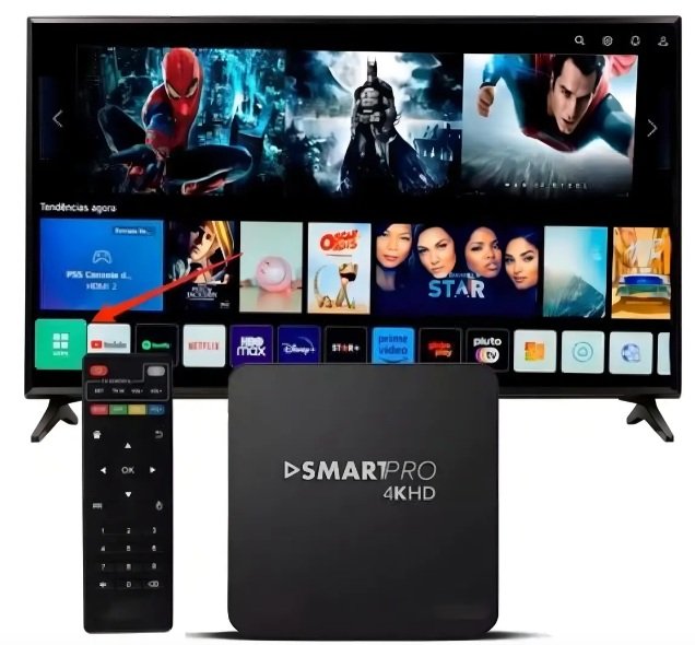 Tv Box Conversor Smart TV 4K Android WiFi 5G MXQ PRO